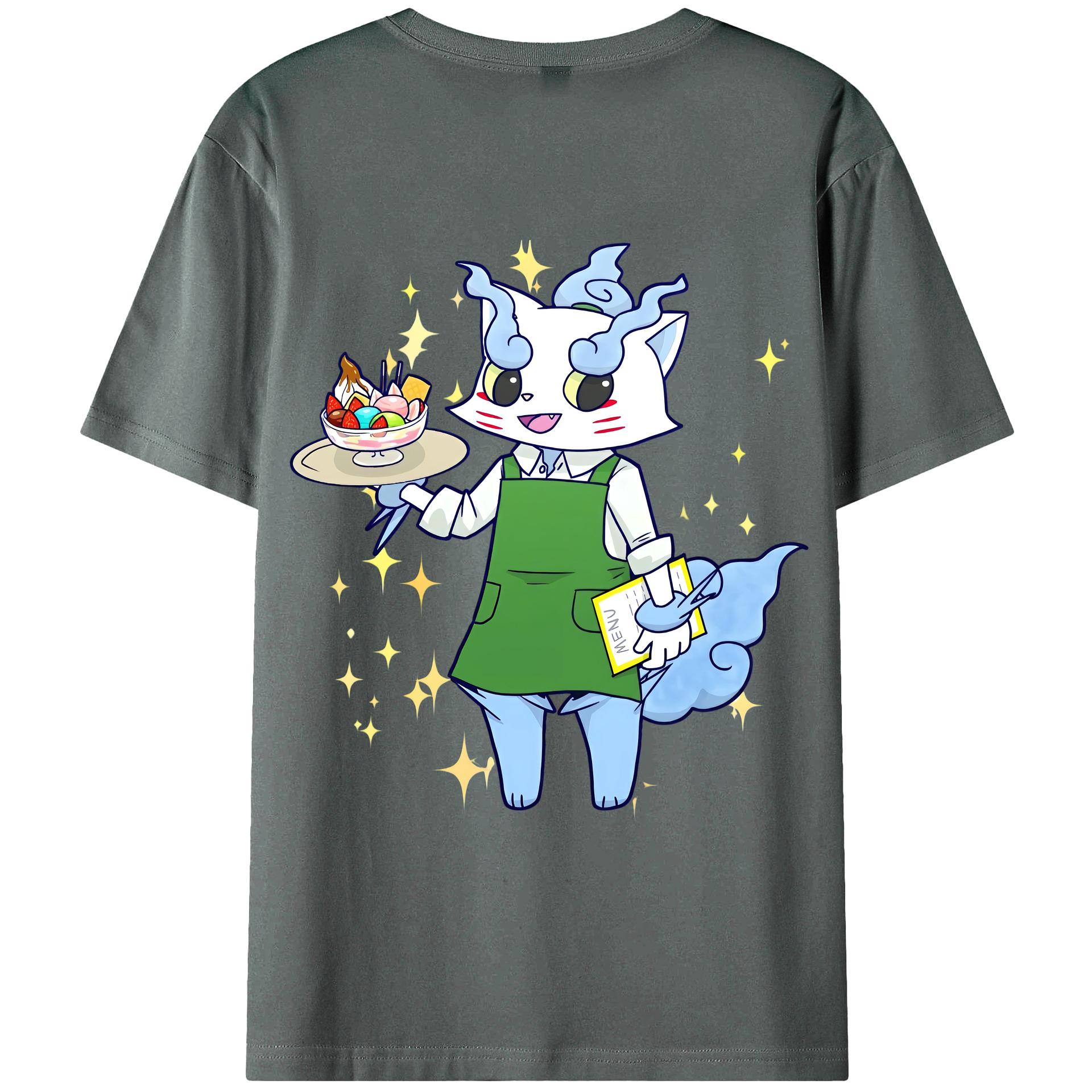（画像用） 妖怪ウォッチ Yo-kai Watch 綿100％ メンズ半袖Tシャツ（バックプリント） 通気性